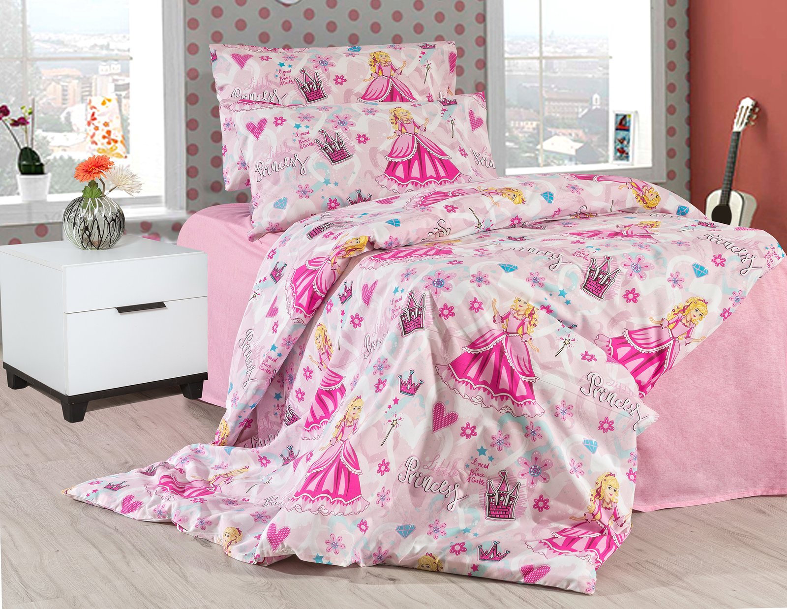 Desen (26) Tek Kişilik %80 Pamuklu Nevresim Takımı - Görsel 1