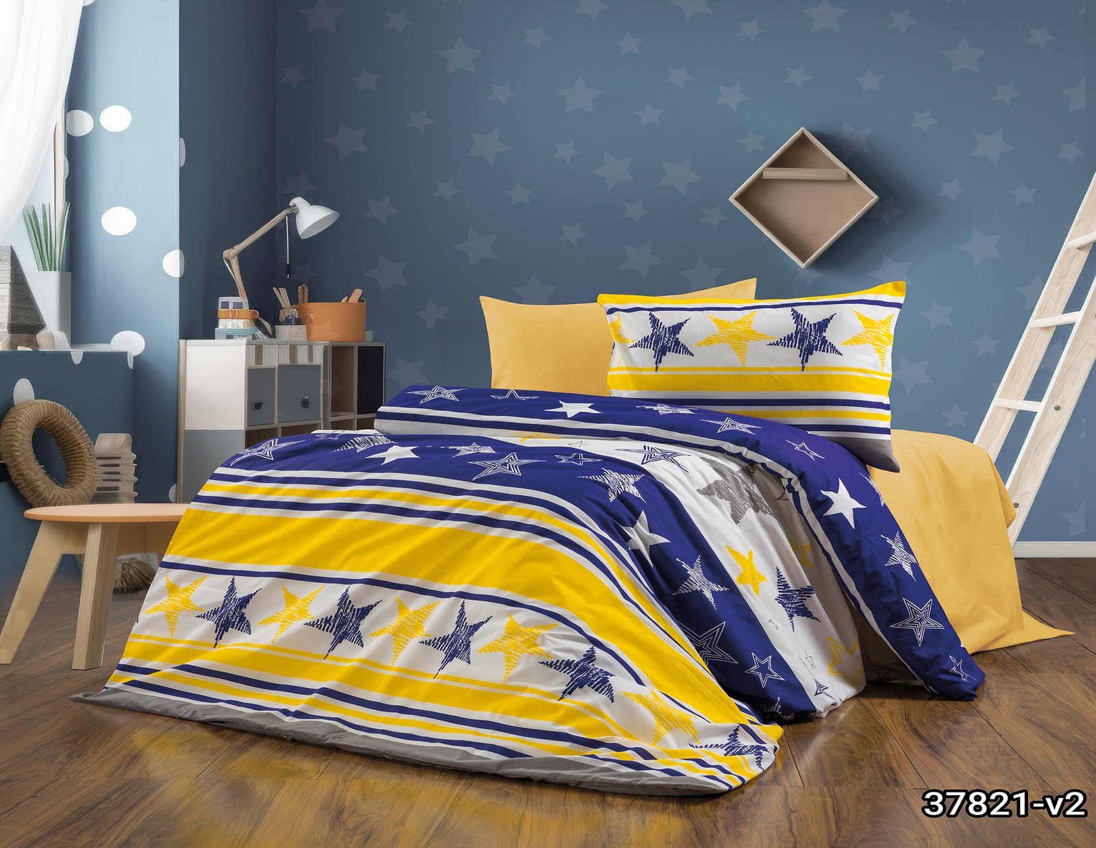 Desen (36) Tek Kişilik %80 Pamuklu Nevresim Takımı - Görsel 1