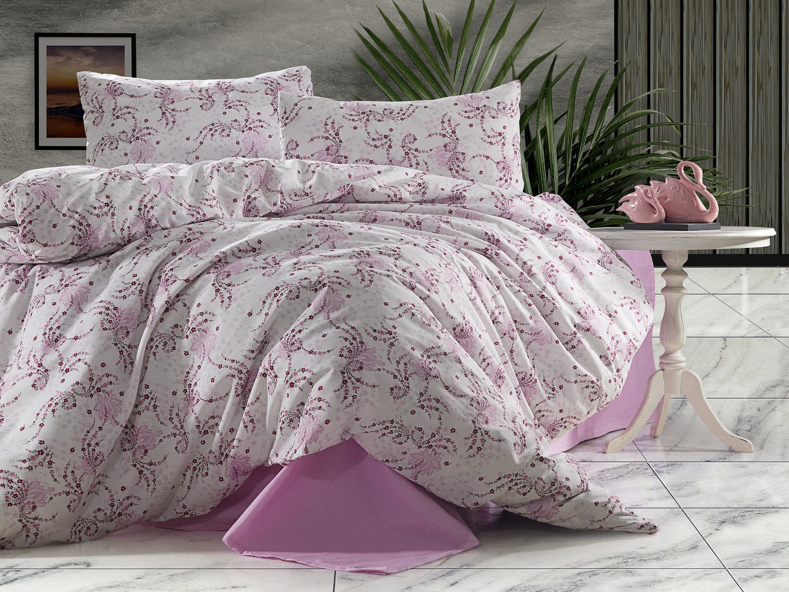 Desen (41) Tek Kişilik %80 Pamuklu Nevresim Takımı - Görsel 1