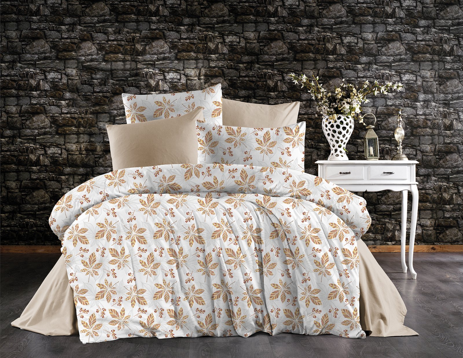 Desen (45) Tek Kişilik %80 Pamuklu Nevresim Takımı - Görsel 1