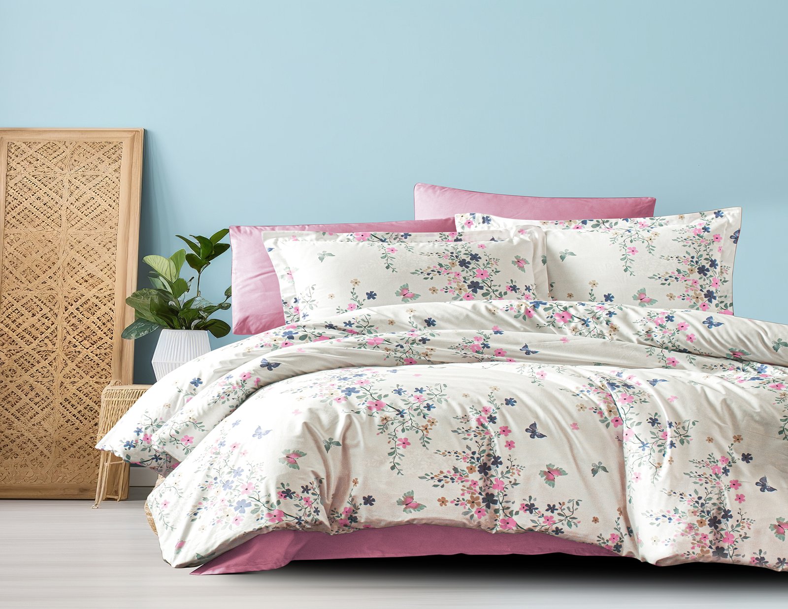 Desen (48) Tek Kişilik %80 Pamuklu Nevresim Takımı - Görsel 1