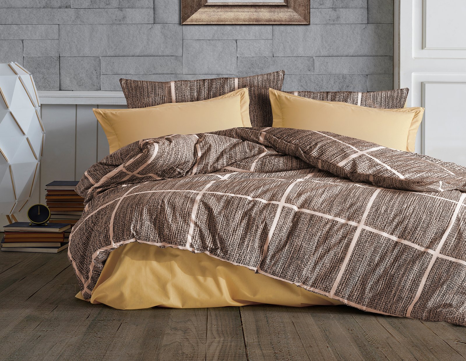 Desen (53) Çift Kişilik %80 Pamuklu Nevresim Takımı - Görsel 1