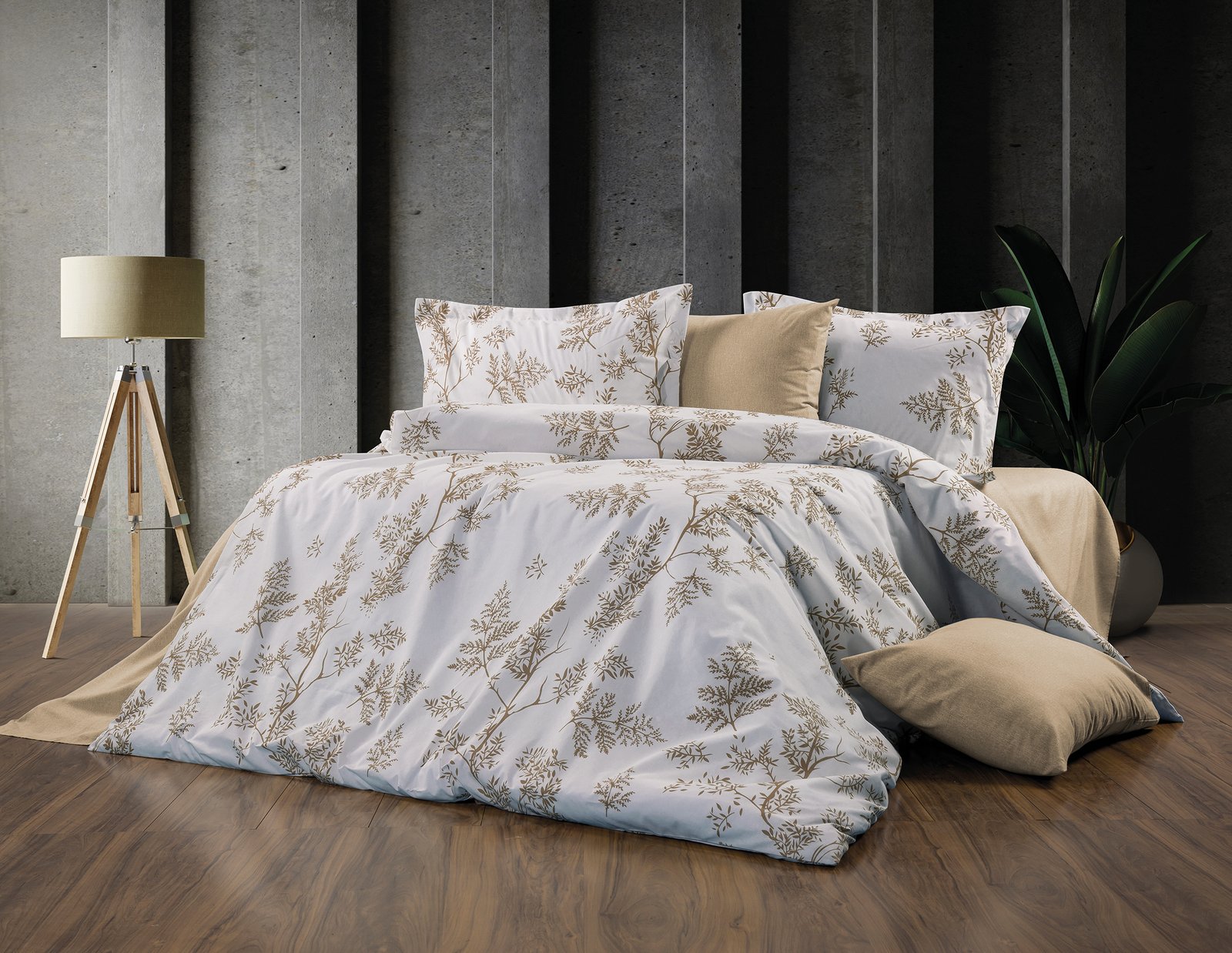 Desen (56) Tek Kişilik %80 Pamuklu Nevresim Takımı - Görsel 1